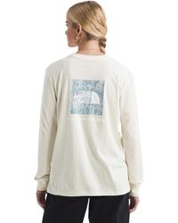 The North Face - Evolution Box Nse Fill Long-sleeve Tee | Regular Fit Cotton Shirt With Logo Graphic - Lyst