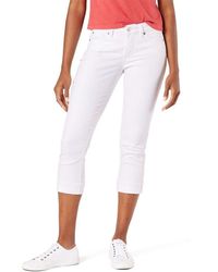 signature levi strauss high rise slim crop