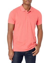 Brooks Brothers - Short Sleeve Heathered Cotton Pique Stretch Logo Polo Shirt - Lyst