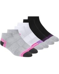 Skechers - Non Terry Quarter Crew Sock 6 Pack - Lyst