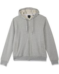 Emporio Armani - A|x Armani Exchange Mens A|x Armani Exchange Logo Zipper Full Zip Hooded Sweatshirt - Lyst