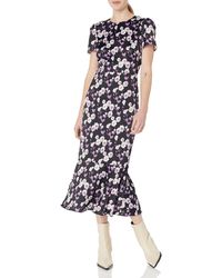 Shoshanna - Thompson Floral Midi Dress - Lyst