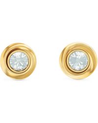 Calvin Klein - Twisted Bezel Stainless Steel Earrings - Fashion Accessory For Any Occasion - Gift For - Lyst