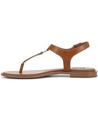 Naturalizer - S Lizzi Casual Flat Thong Sandal English Tea Faux Croco 9.5 M - Lyst