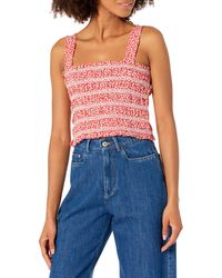 French Connection - Elao Rhodes Poplin Smocked Top - Lyst