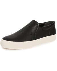 Vince - S Fletcher Slip On Casual Fashion Sneaker Black Leather 8.5 M - Lyst