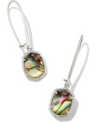 Kendra Scott - , S, Daphne Wire Drop Earrings, Silver Abalone, One Size - Lyst