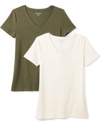 Essentials Womens Lightweight Lounge Terry Short-Sleeve Relaxed-Fit T-Shirt 