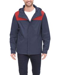 tommy hilfiger men's waterproof breathable hooded jacket