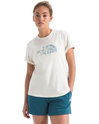 The North Face - Evolution Regenerative Ink Half Dome Short-sleeve Tee | Cotton Shirt With Logo Graphic - Lyst