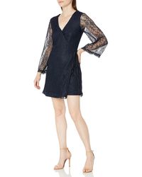 Cupcakes And Cashmere - Lesley Lace Wrap Dress - Lyst