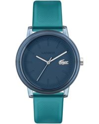 Lacoste - Orologio con Movimento al Quarzo a Tre Lancette Per Uomo e Donna Collezione .12.12 con Cinturino in Silicone Blu - Lyst