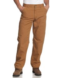 carhartt relaxed fit washed duck work dungaree