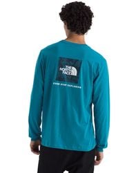 The North Face - Evolution Regenerative Ink Box Nse Long-sleeve Tee | Regular Fit Cotton Shirt With Logo Graphic & Set-in Sleeves - Lyst