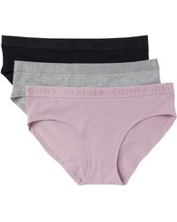 Tommy Hilfiger - S Cotton Hipster Underwear With Elastic Waistband 3-pack - Lyst