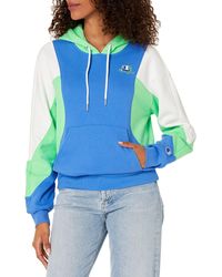 Champion - , Colorblock Pullover Hoodie, Hooded Sweatshirt, Script, Odyssey Multi C Logo, Large - Lyst