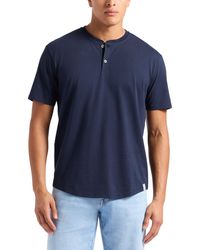 Buffalo David Bitton - Short Sleeve Cotton Henley T-shirt Regular Fit - Lyst