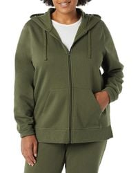 Amazon Essentials Plus Size Fleece Full-zip Hoodie - Green