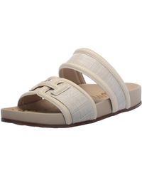 Sam Edelman - Rowan Slide Sandal Light Natural/linen 9 Medium - Lyst