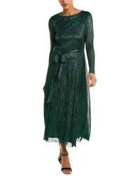 Anne Klein Foil Maxi Dress - Green