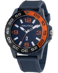 Nautica - N83 Napfws302 Finn World Blue Wheat Pu Fiber Strap Watch - Lyst