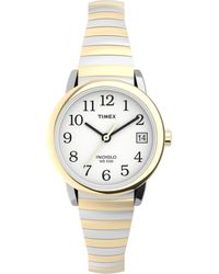 Timex - Tone Case White Dial With Tapered Expansion - Lyst