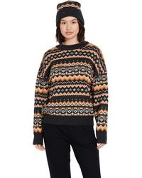 Volcom - Not Fairisle Oversized Crew Neck Sweater - Lyst