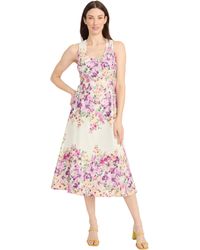 Maggy London - Sleeveless Scoop Neck A-line Midi-flared Silhouette-wedding Guest Dress - Lyst