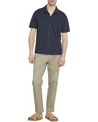 Vince - S Varigated Jacquard S/s Button Down - Lyst