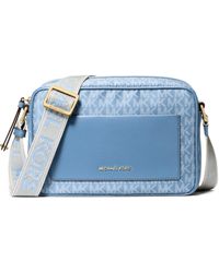 Michael Kors - Jet Set Large Signature Logo Crossbody Bag - Lyst