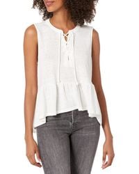 Lucky Brand - Sleeveless Tie Neck Relaxed Cami Top - Lyst