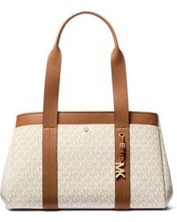 Michael Kors - LG EW TOTE VANILLA/ACRN TAGLIA UNICA - Lyst