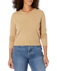 Vince - Cropped V Nk Pullover - Lyst