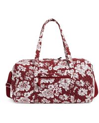 Vera Bradley - Collegiate Recycled Cotton Large Travel Duffle Bag - Lyst