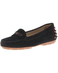 Geox - Italy Slip-on Loafer,black Leather,37.5 Eu/7.5 M Us - Lyst