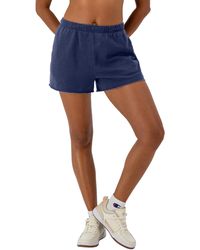 Champion - , Powerblend, Comfortable Fleece Shorts For , 3", Blown Glass Blue, Xx-large - Lyst