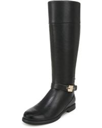 Dr. Scholls - Hello Rider Wide Calf Knee High Boot Knee High Boot Black Faux Leather 9 W - Lyst
