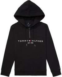 Tommy Hilfiger - Adaptive Logo Hoodie With Zipper Closure - Lyst