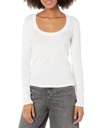 Vince - S Scoop Nk L/s,optic White,xx- Small - Lyst