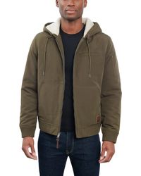 Lucky Brand - Bomber Jacket With Faux Sherpa Lined Hood - Lyst