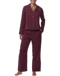 Tommy Hilfiger - Sleep Notch Top & Long Pant 2 Piece Pajama Set - Lyst