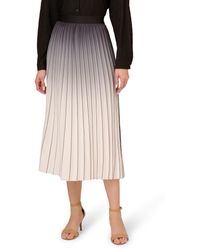 Adrianna Papell - Dip Dye Pleated Skirt - Lyst