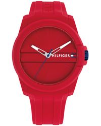Tommy Hilfiger - Sporty Silicone Wristwatch For - Water-resistant Up To 5 Atm/50 Meters - Premium Fashion For Everyday Wear - Lyst