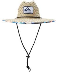 Quiksilver - Mens Outsider Lifeguard Wide Brim Beach Straw Sun Hat - Lyst