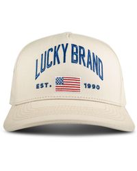 Lucky Brand - Cotton Embroidered Baseball Cap With Adjustable Straps For And - Lyst
