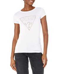 Guess - Short Sleeve Embellished Logo R3 Tee - Lyst