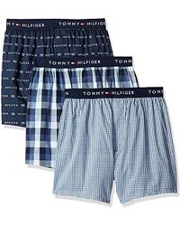 tommy hilfiger men's 3 pack cotton classics woven boxers