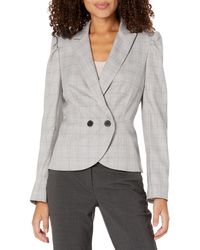 DKNY - Long Sleeve Peplum Jacket - Lyst