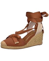 ralph lauren tan wedges