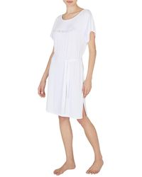 Emporio Armani - Stretch Viscose Short Dress - Lyst